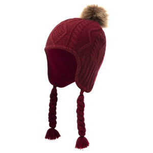 Girls Sherpa Earflaps Hat Kids Winter Hat Beanie Fuzzy Peruvian Hat