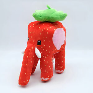 Steal a Brainrot Strawberry Elephant Plush for Kids, Steal a Brainrot Plush Soft Stuffed Animal, Creative Fruit Elephant Plushie Toy, Huggable Gift for Boys Girls
