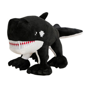 Black White Shark Stuffed Animal Plush 11.8" Cute Shark Toy Plush Pillows Soft Cotton Sharks Plushies Ocean Sea Animal Doll Gifts for Boys Girls Kids Adults